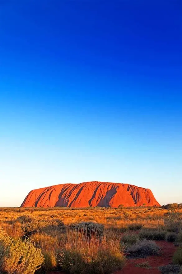 Uluru at sunset