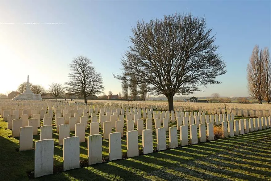 Day trip to Ypres and the World War I Battlefields in Belgium - Tyne Cot