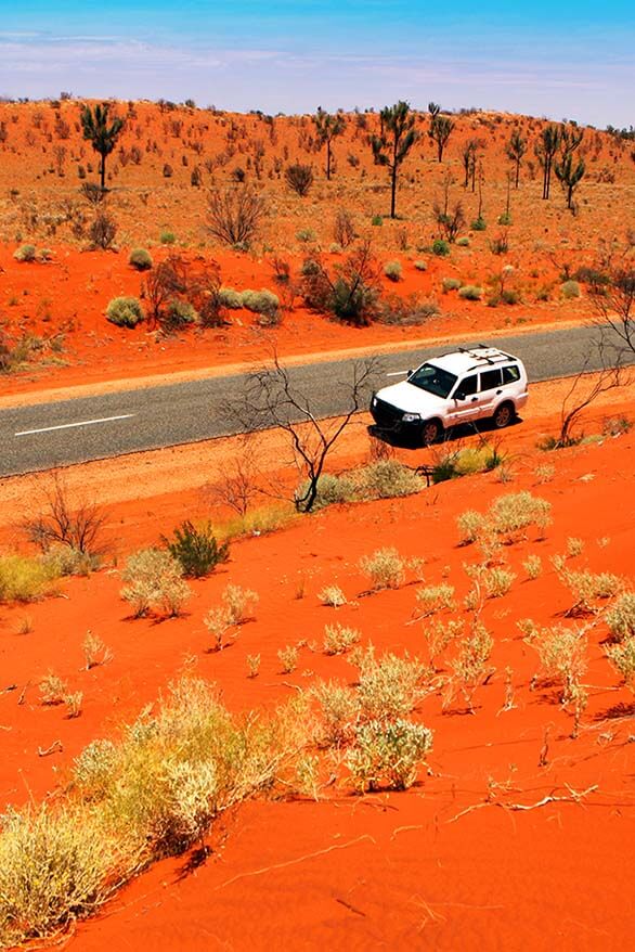 Driving in Australia's Red Centre