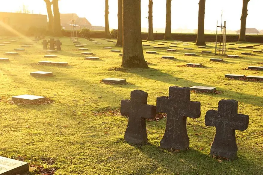 Langemark German war cemetery near Ypres Belgium