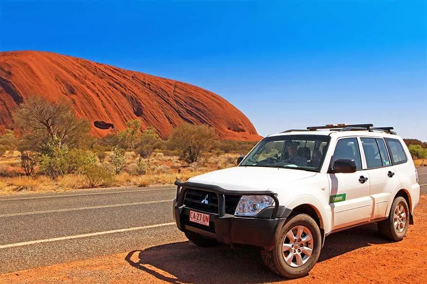 Road trip at Ayers Rock Australia
