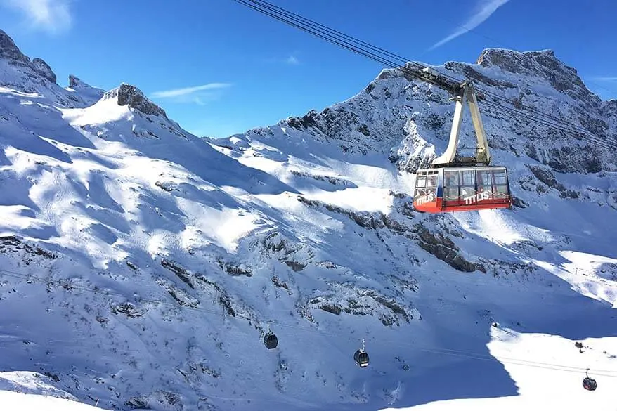 Ski lifts in Engelberg Switzerland
