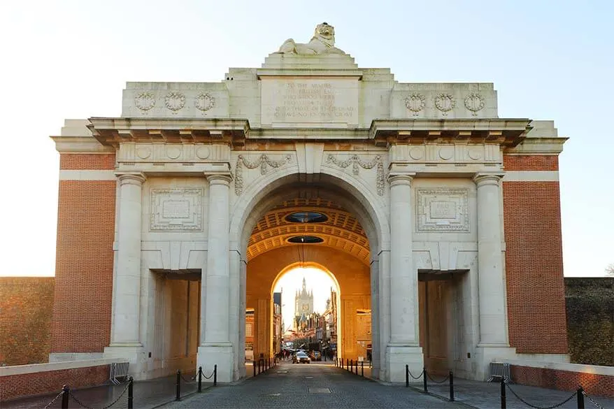 The Menin Gate Ypres Belgium