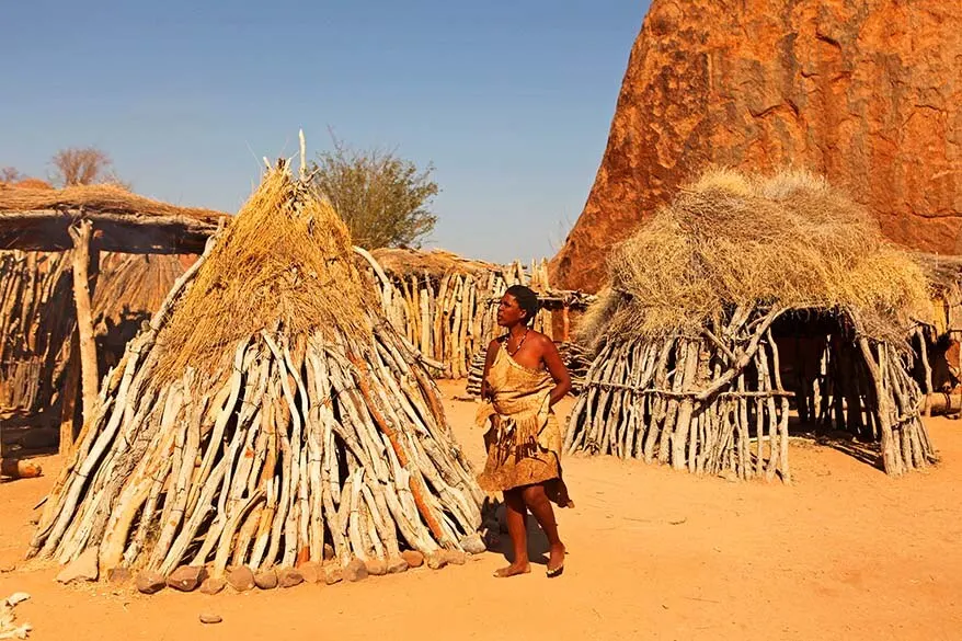 Damara living museum in Namibia