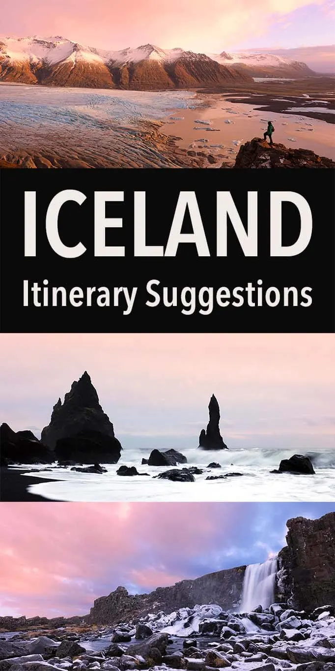 Iceland Itinerary Suggestions for any trip from a short stopover in Reykjavik to a two week trip around the island. See the best of Iceland with these tips!