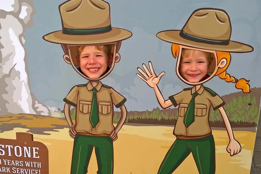 Junior Rangers in Yellowstone