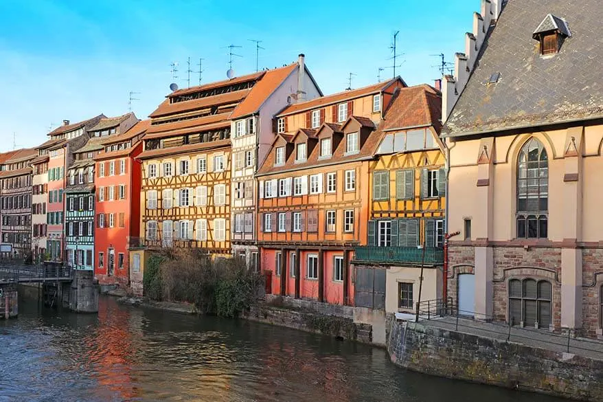 Colourful buildings of La Petite France Strasbourg