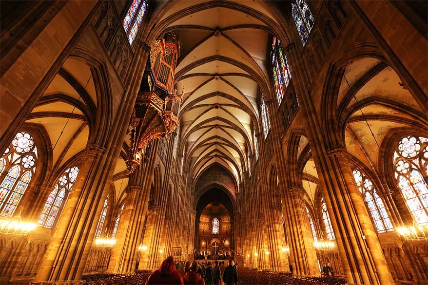 Interior of Strasbourg cathedral