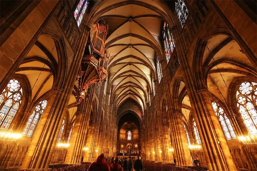 Interior of Strasbourg cathedral