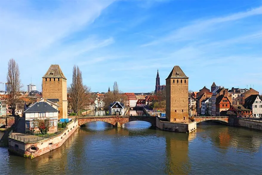 Petite France as seen from Barrage Vauban in Strasbourg France