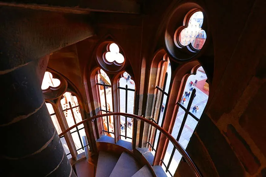 The bell tower of the Cathedral of Strasbourg France