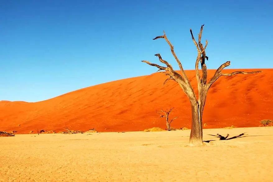 Sossusvlei is the most popular tourist destination in Namibia