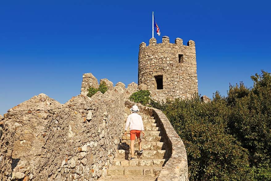 Exploring the Castle of the Moors in Sintra Portugal with kids