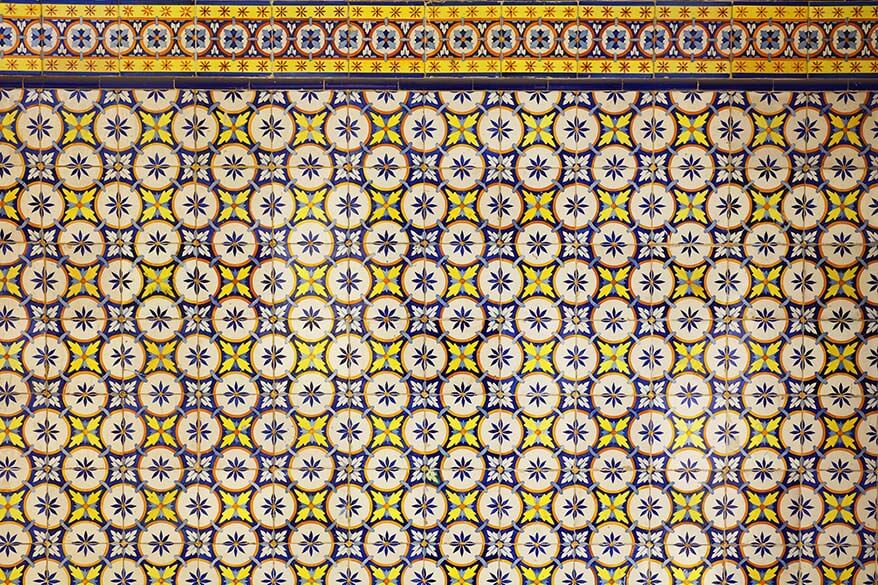 Portuguese azulejos tiles in Lisbon