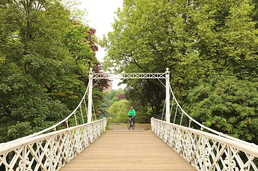 Explore Antwerp City Park by bike