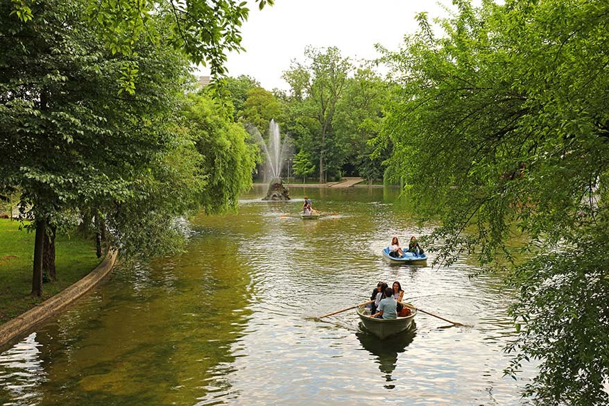 Cismigiu park is probably the most beautiful park in Bucharest Romania