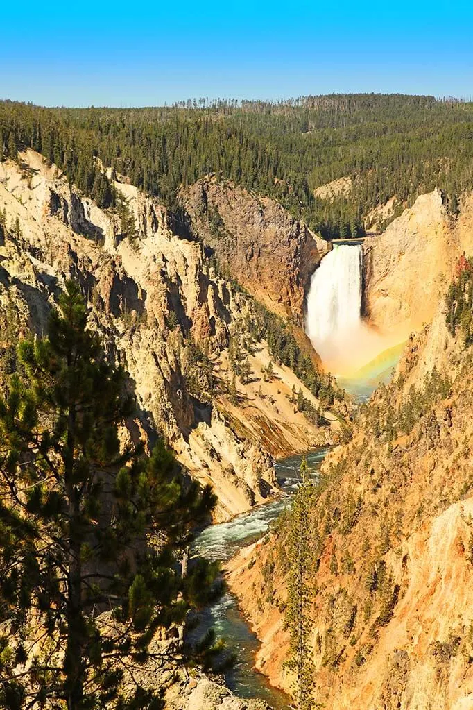 Grand Canyon of the Yellowstone River at Yellowstone National Park