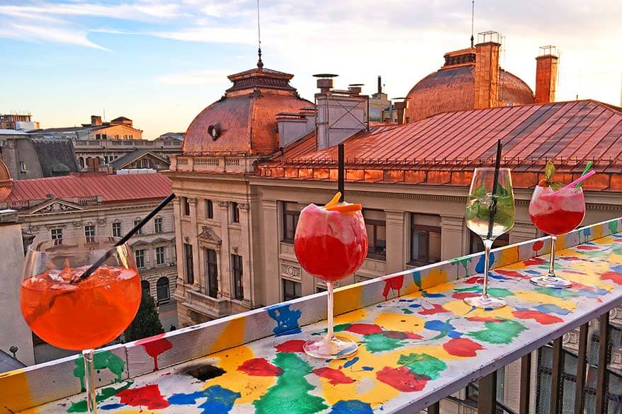 Pura Vida Sky Bar is a hidden gem in the Old Town of Bucharest Romania