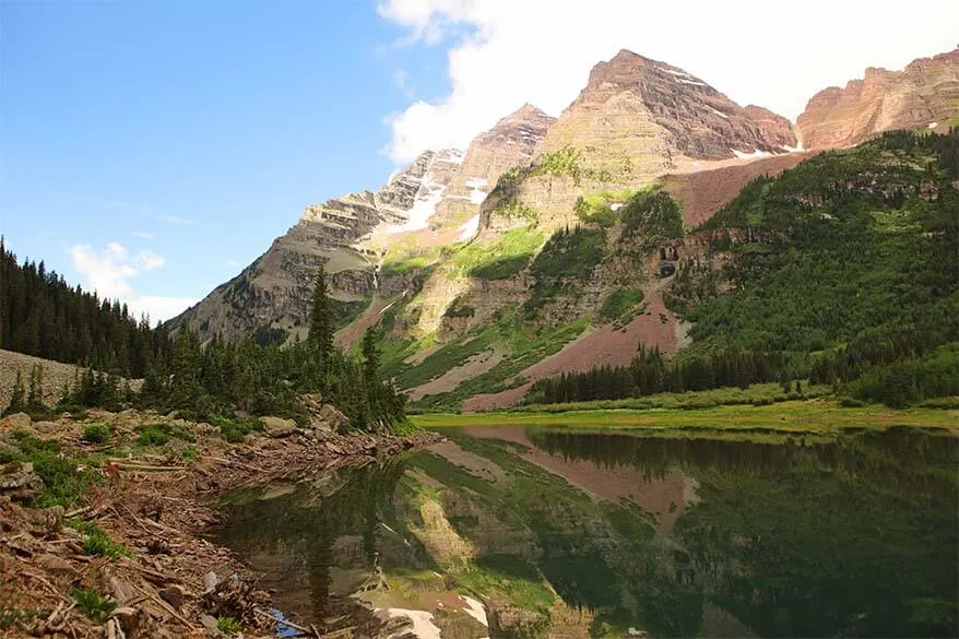 Crater Lake Trail near Maroon Bells, Aspen Colorado