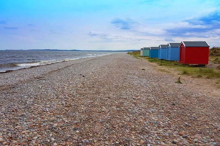 Findhorn Beach in Scotland