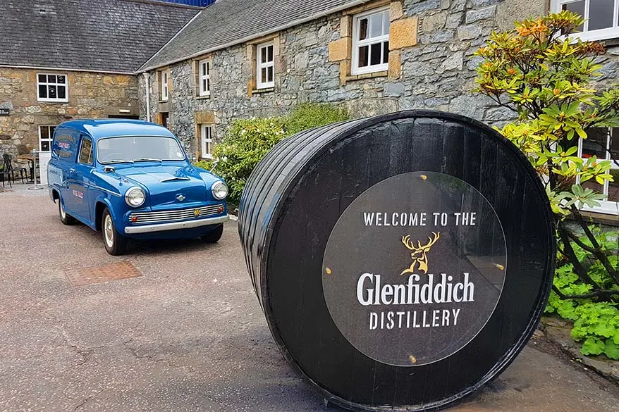 Glenfiddich distillery is not to be missed on any whisky tour in Scotland