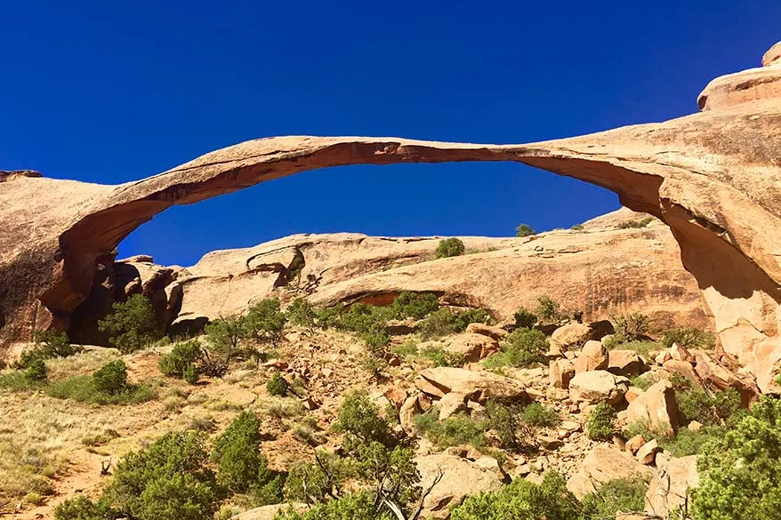 Landscape Arch in Arches National Park