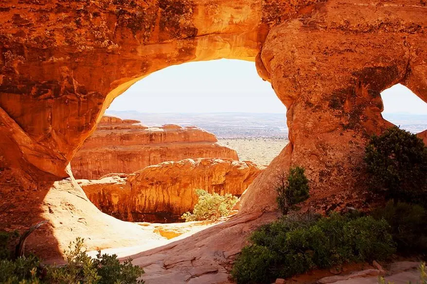 Partition Arch in Arches National Park