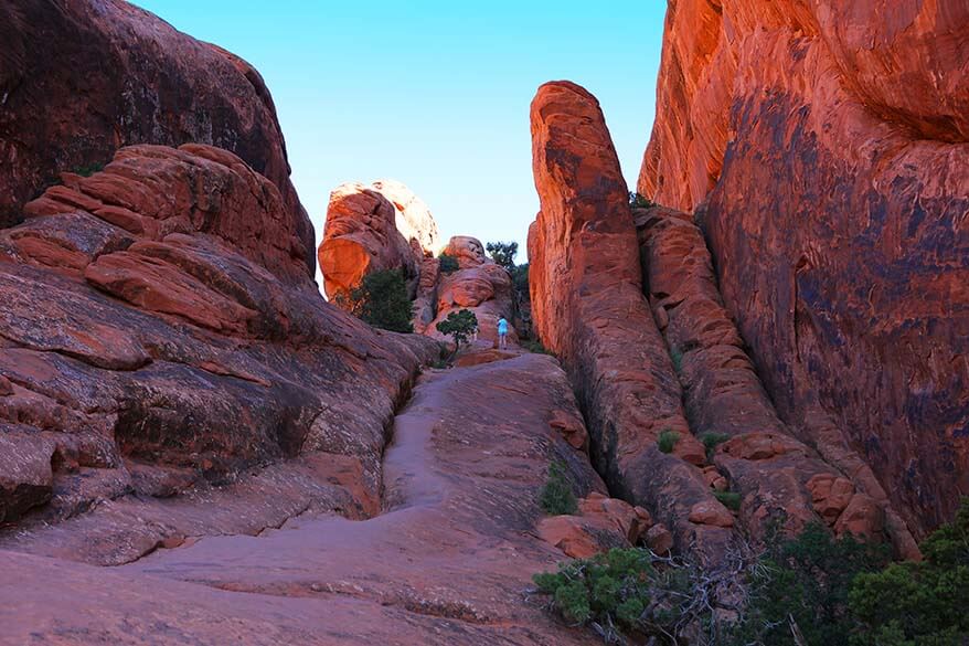 Primitive Trail at Devils Garden in Arches NP