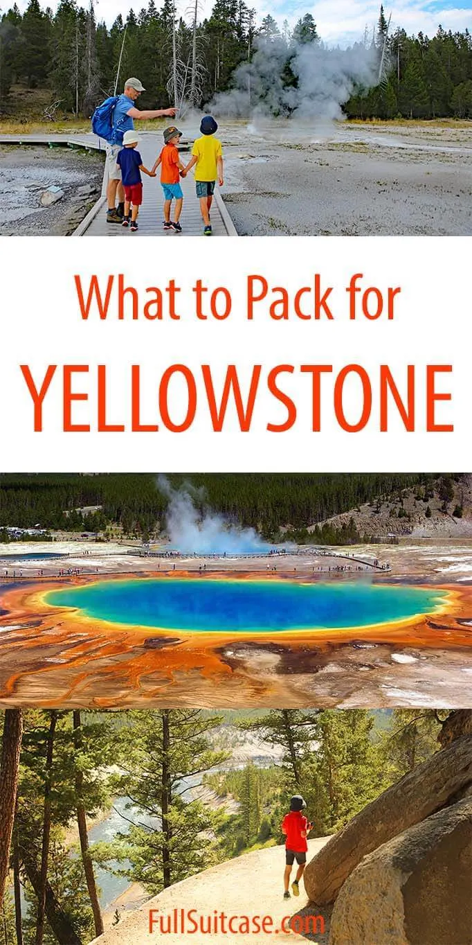 What to wear to Yellowstone - clothing packing list and tips