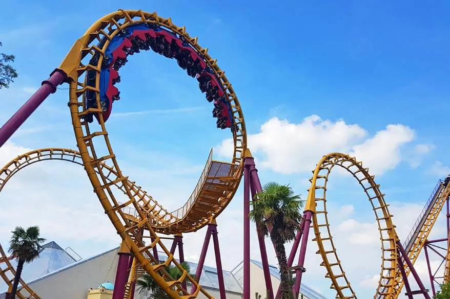 Cobra is one of the wildest roller coasters in Walibi Belgium