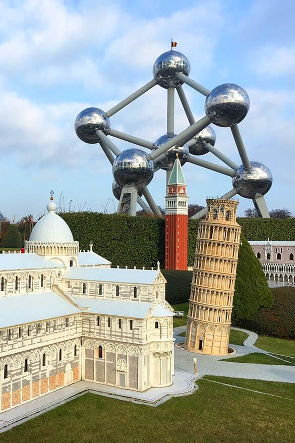 Mini-Europe at the foot of Atomium in Brussels