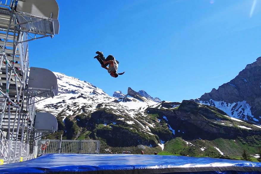 Titlis Adventure Park - Bag Jump Tower