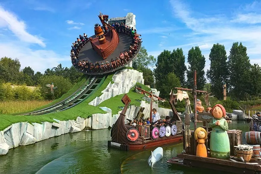 Vicky the Viking zone at Plopsaland De Panne family amusement park in Belgium