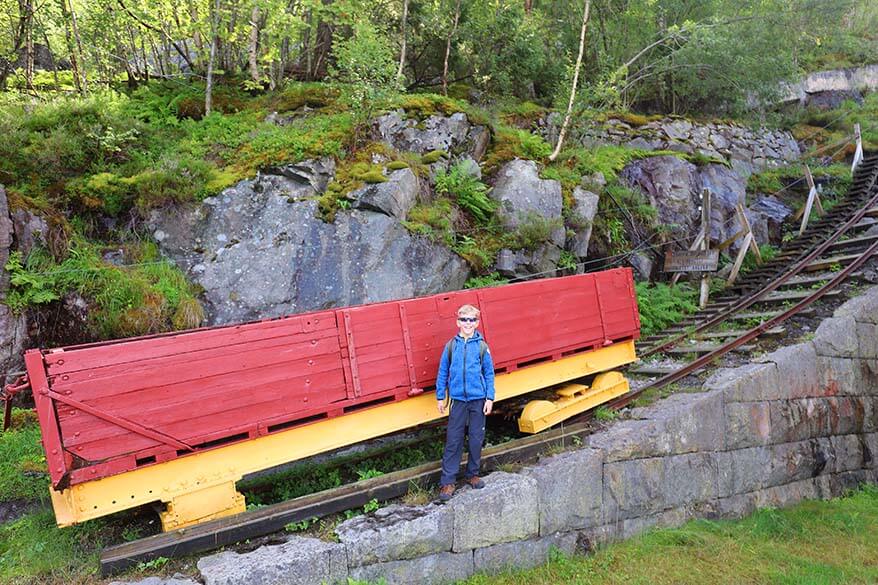 At the start of Florli 4444 staircase - Lysefjorden, Norway