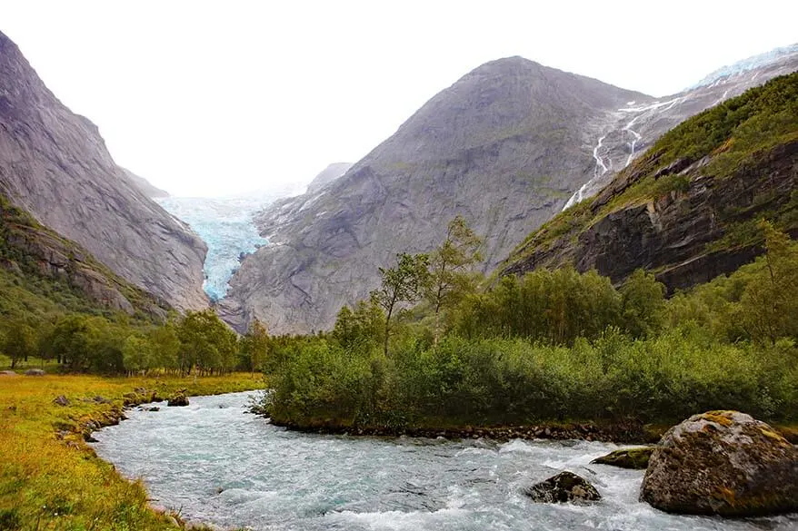 Briksdalsbreen glacier in Norway