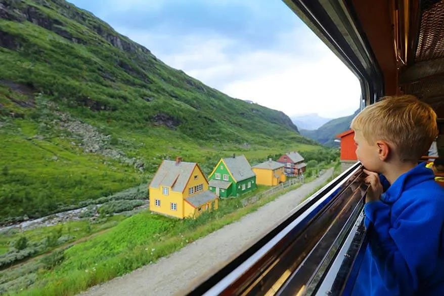Flamsbana scenic railway trip from Flam to Myrdal in Norway is one of the best things to do in Flam