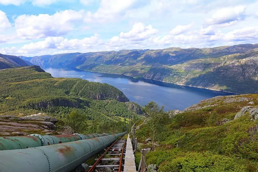 Florli4444 staircase and the views over Lysefjord