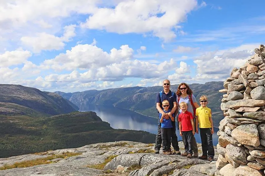 On top of Florli 4444 staircase - one of Norway's most epic hikes