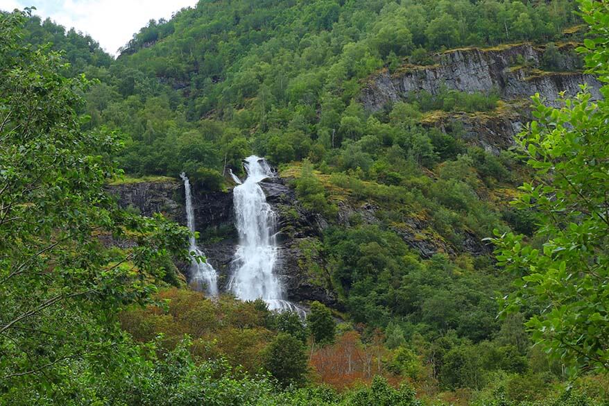 Brekkkefossen waterfall in Flam