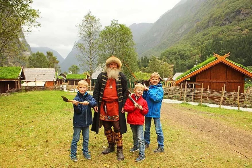 Visiting Njardarheimr Vikingvalley with kids