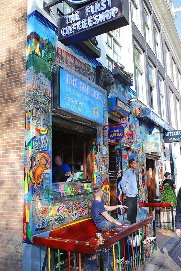 The Bulldog coffee shop in the red light district, Amsterdam