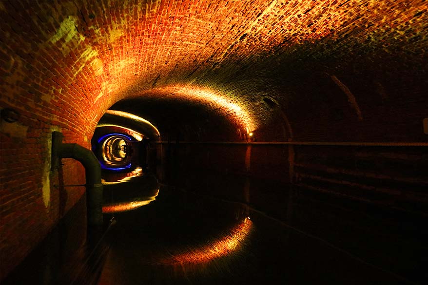 De Ruien sewers and underground canals is a fun place to visit in Antwerp with kids