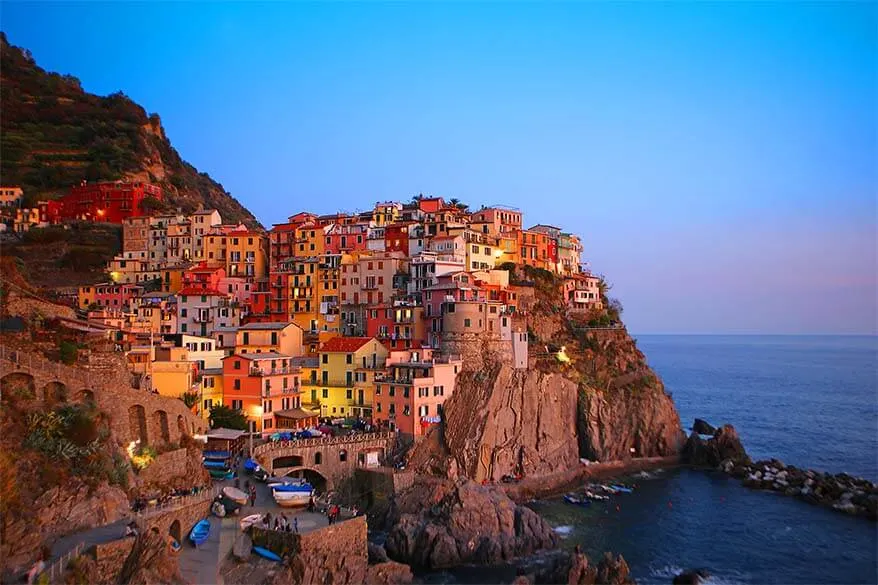 Manarola Sunset In Cinque Terre Italy .webp