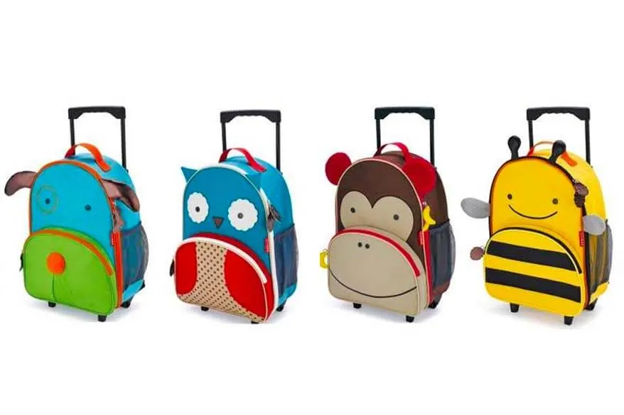skip hop rolling luggage is a great carry-on suitcase for toddlers