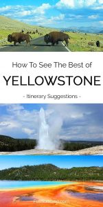 yellowstone itinerary for 1 to 5 days map 2021