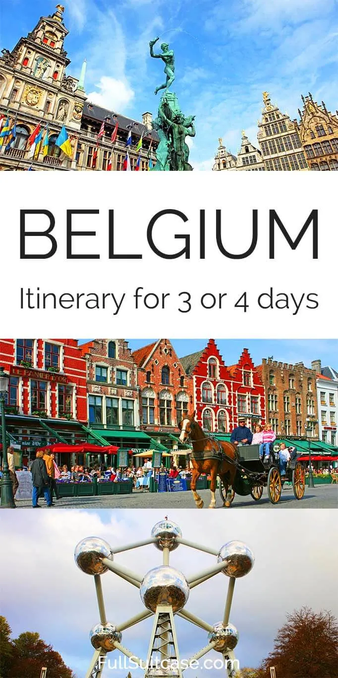 Best Belgium itinerary for 3 or 4 days - tips by a local #Belgium