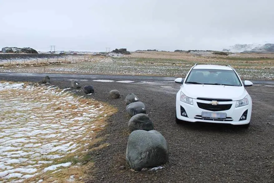Driving along the Iceland South Coast in April