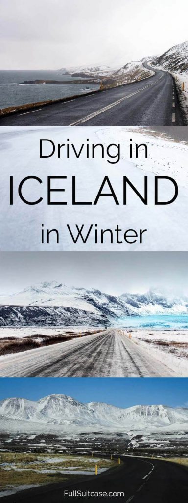 Driving in Iceland in winter months - along the Ring Road from October through April #Iceland