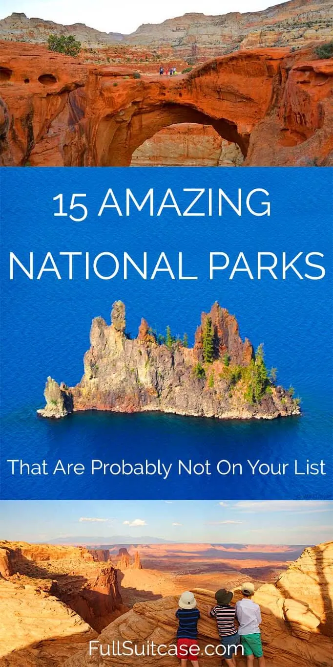 Hidden gems of American National Park Service - family travelers favorites