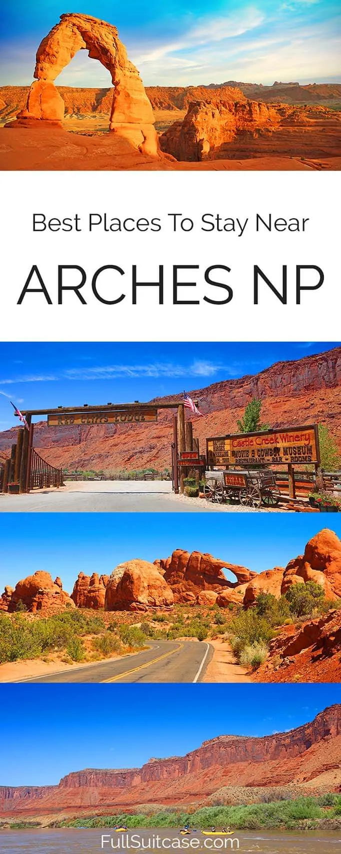 Best Moab hotels and accommodation near Arches National Park in Utah USA